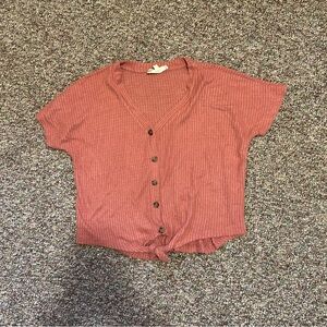 Peach Cropped Blouse - Super Soft Material